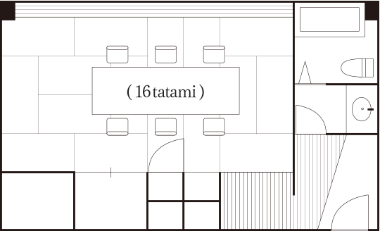Japanese Room [16 tatami] Floor plan