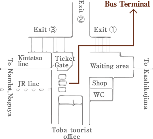 how to go to bus waiting area