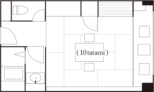 Japanese Room [10 tatami]Floor plan