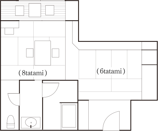 Japanese room [SUGASHIMA/SAKATE]  Floor plan