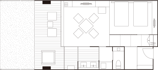 Premium Suites 63㎡ Floor plan