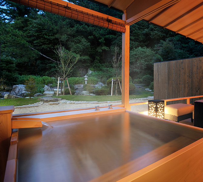 Night Hinoki's Outdoor bath