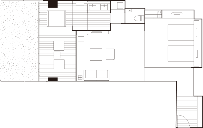 Premium Suites 84㎡ Floor plan