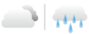 くもり 一時 雨